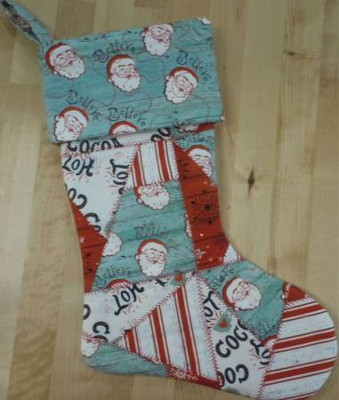 Quilted Patchwork Stocking - COMES WITH TEMPLATE!