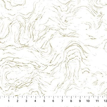 Midas Touch | White - Wave Texture