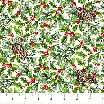 Holiday Joy |  Pine & Holly - Cream