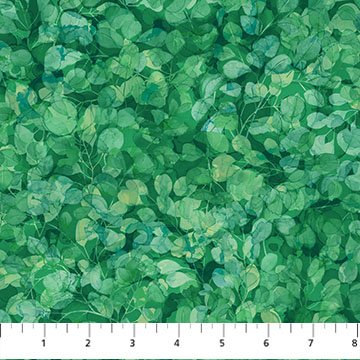 Veranda | Packed Leaves - Dk Green