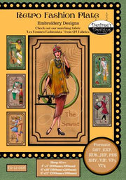 Retro Fashion Plate | Embroidery Designs