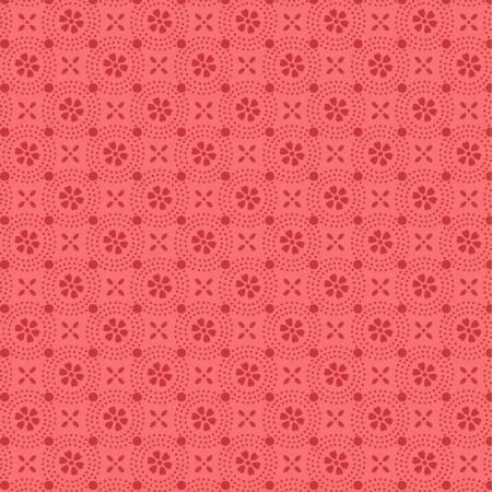 Peachy Pink Dotted Circles