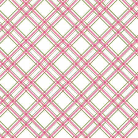 Pink Diagonal Plaid