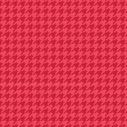 Red Tonal Houndstooth
