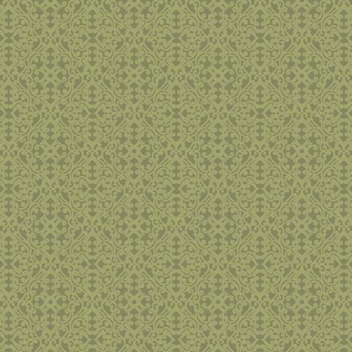 Damask Diamond | Light Basil