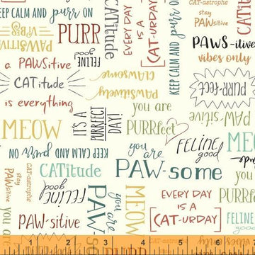 Purrfect Day | White Words