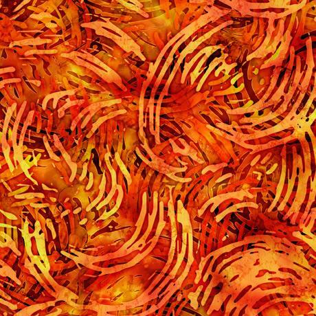 Tropicalia | Orange Swirl Geo