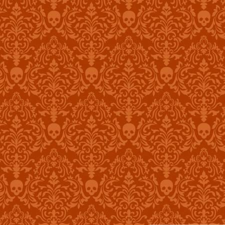 Spooky Night | Orange Damask