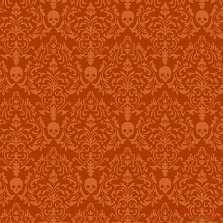 Spooky Night | Orange Damask