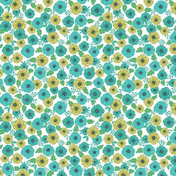 Sew Bloom | Teal Rosey Posey