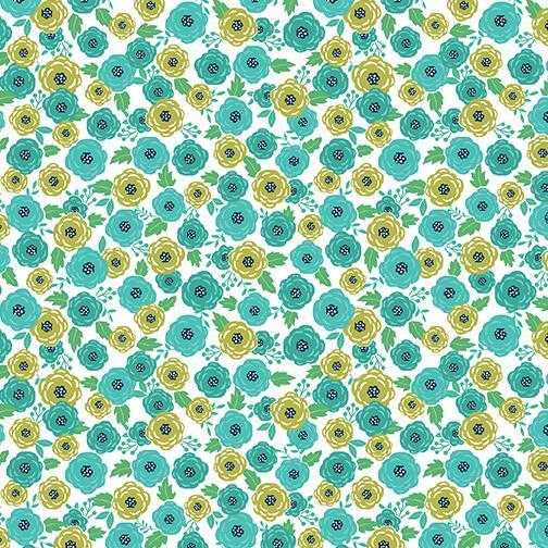 Sew Bloom | Teal Rosey Posey