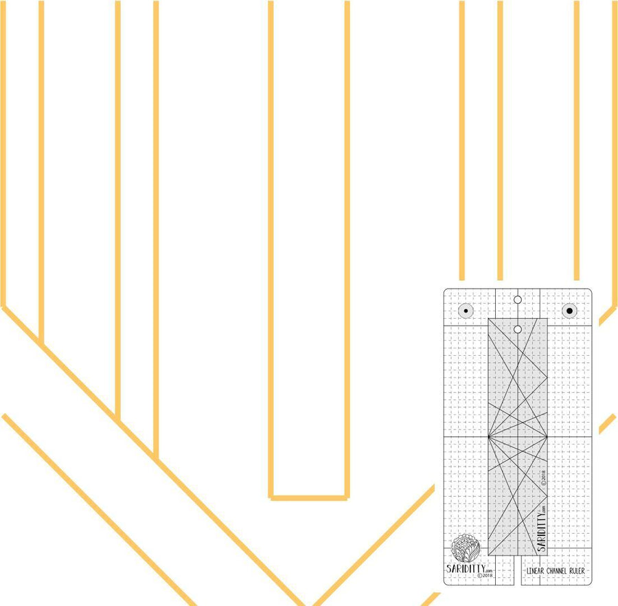 Linear Channel Ruler 2pc Set | High Shank