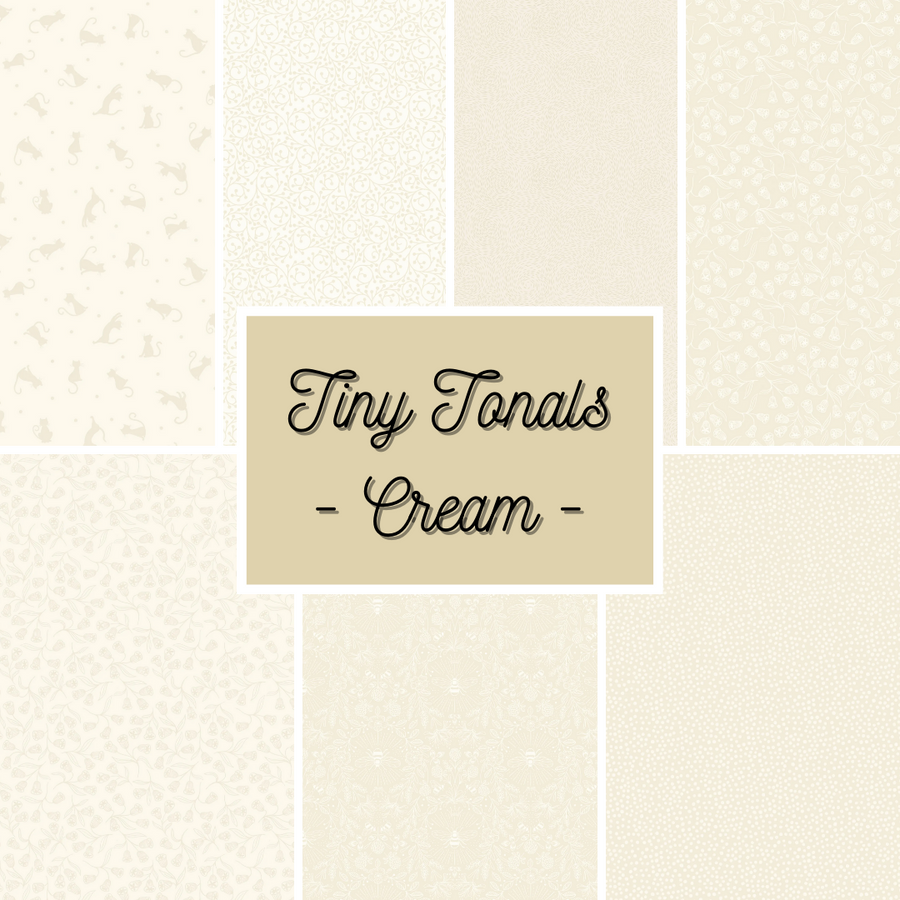 Tiny Tonals | Cream 1/2yd Pack