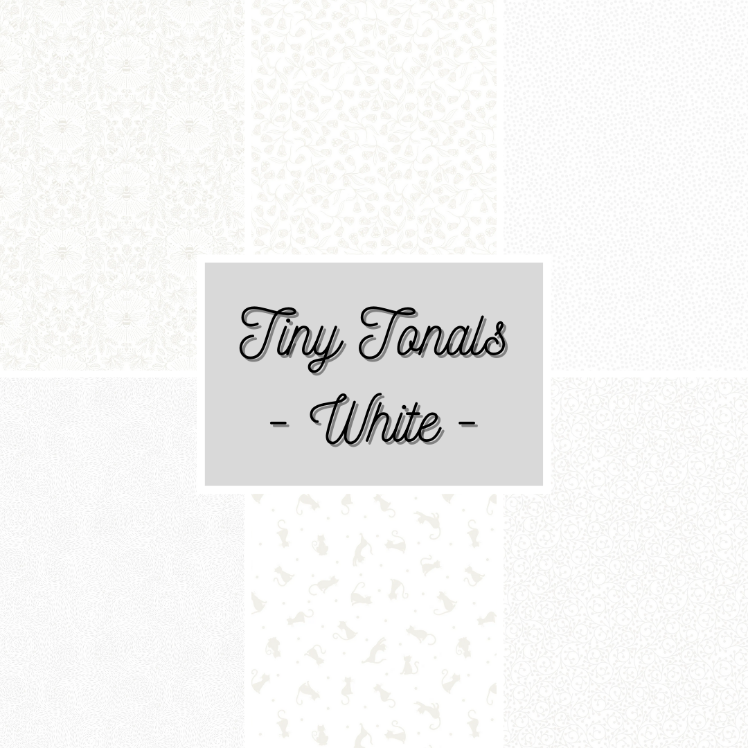 Tiny Tonals | White 1/2yd Pack