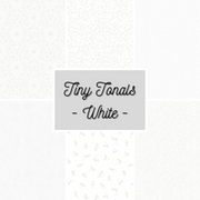 Tiny Tonals | White 1/2yd Pack