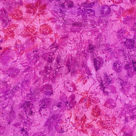 Flourish | Fuschia Stucco Leaf