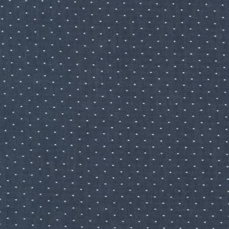 Cotton Chambray Dots | Indigo