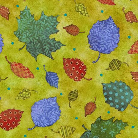 Leaf Dance | Green Tossed Leaves