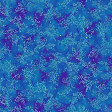 Painted Sea | Leafy Sea Trails - Blue