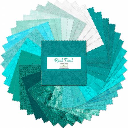 Real Teal | Charm Pack