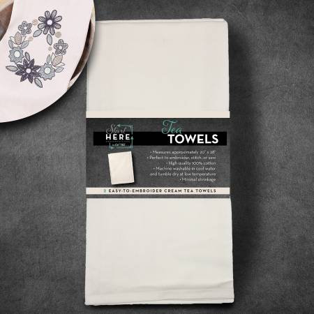 Tea Towels 2pk | Cream