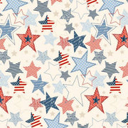 Stripes & Stars | Large Stars - Cream