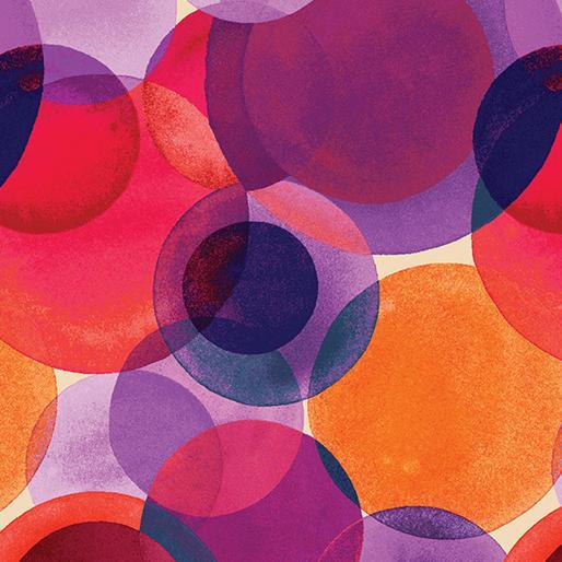 Watercolor Geometry | Warm Large Circles