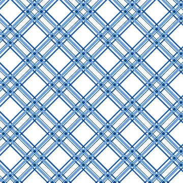 Blue Diagonal Plaid
