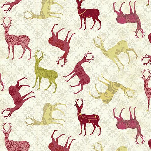 Christmas Magic | Red Patterned Deer