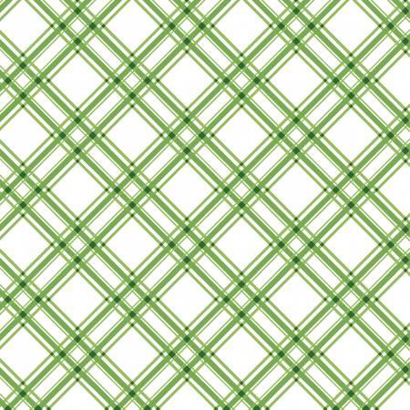 Green Diagonal Plaid