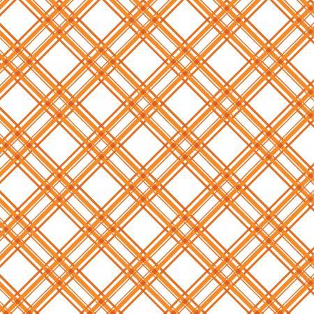 Orange Diagonal Plaid