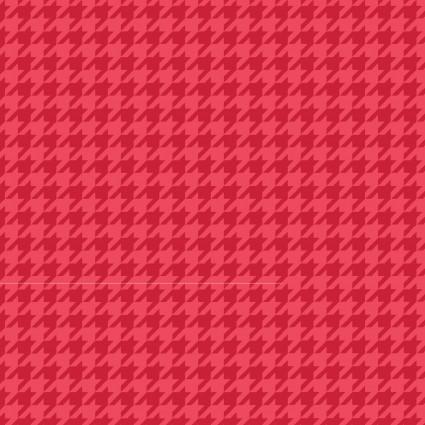 Red Tonal Houndstooth