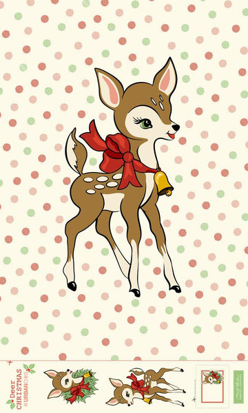 Deer Christmas Panel