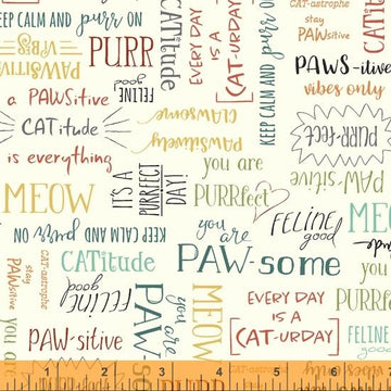 Purrfect Day | White Words