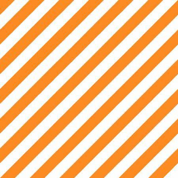 Orange/White Witchy Stripe