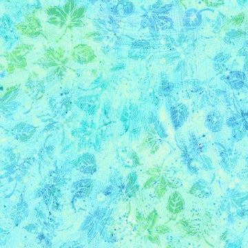 Flourish | Aqua Stucco Leaf