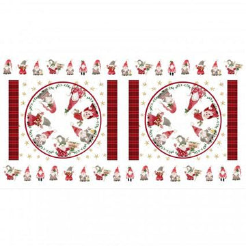 Gnomes Home Tree Farm | Placemat Panel Red