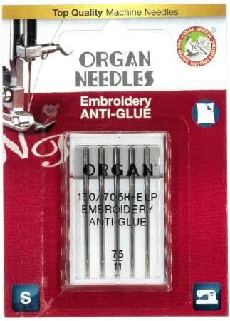 Organ Anti-Glue Embroidery Needles | 75/11